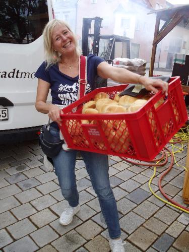 Den Marktplatz zum Festplatz umfunktioniert