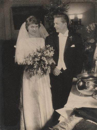 Das Hochzeitfoto von Gertrud und Werner Conrad aus dem Jahr1999 in Berchtesgaden. - Foto von Gerhard Fleischmann