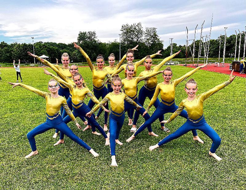 Letzte Probe für den großen Auftritt bei der Stadion-Gala. - Foto von Fritz Dietl