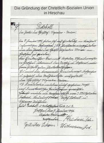 Vor 80 Jahren am 7. Januar 1946: Geburtsstunde des CSU-Ortsverbandes