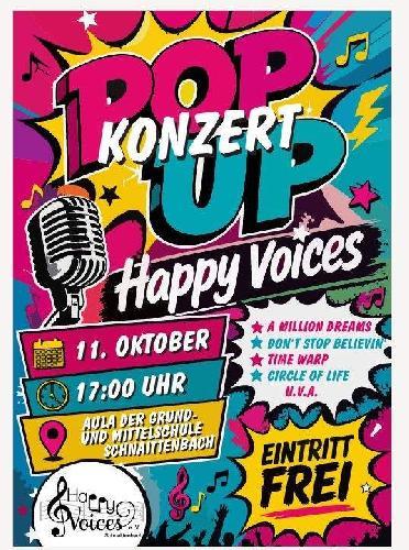 Happpy Voices laden zum Konzert ein - Foto von Werner Schulz