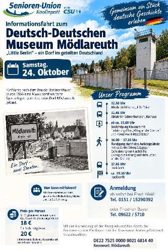 Plakat-Mödlareuth - Foto von Werner Schulz(CSU Plakat)