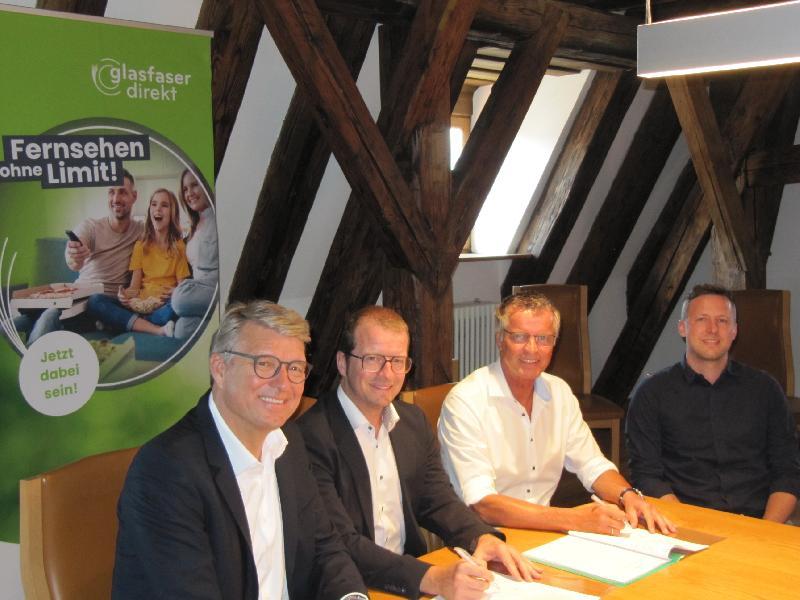 Bürgermeister Hermann Falk begrüßt geplanten Glasfaserausbau 